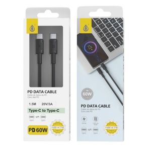 Laidas OnePlus USB-C +USB-C 3A 1.5m juodas