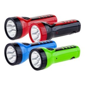Įkraunamas žibintuvėlis 4 LED, 500 mAh,