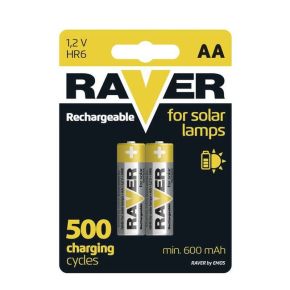 Įkraunami elementai Raver HR6 600 mAh (AA)