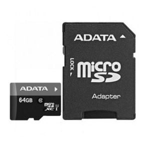 Atminties kortelė Adata microSDXC 64GB UHS-I Class 10 + SD adapteris
