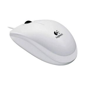 Kompiuterio pelė Logitech B100 USB balta
