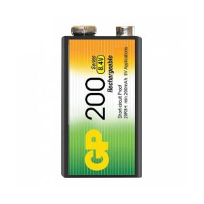 Įkraunamas elementas GP NiMH 200 mAh (9V)