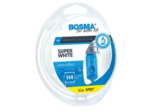 Bosma Komplektas H4, P43t, 60/55W, baltos