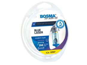 Bosma komplektas H4, P43t 60/55W, mėlyna