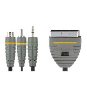 Laidas kabelis Bandridge SCART kištukas - S-Video kištukas + RCA kištukas + 3.5mm kištukas - 2m