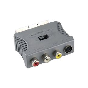 Adapteris Bandridge SCART kištukas - S-Video lizdas + 3x RCA lizdas