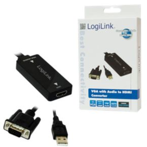 Keitiklis VGA USB Audio to HDMI