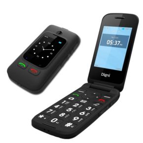 Mobilusis telefonas eSTAR Digni Flip Clamshell Phone 2.4''+1.77" juodas
