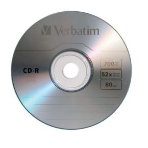 Diskas Verbatim CD-R 700MB 52x su voku
