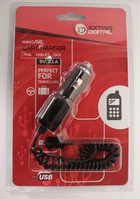 Kroviklis, mini USB: 12V, 2.1A          