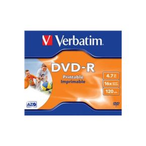 Diskai Verbatim DVD-R 4.7GB 16X Printable AZO MATT SILVER - 435204
