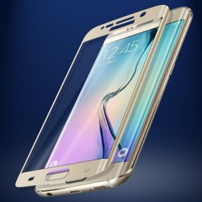 Apsauginis stiklas S6 Edge [3D, auks]   
