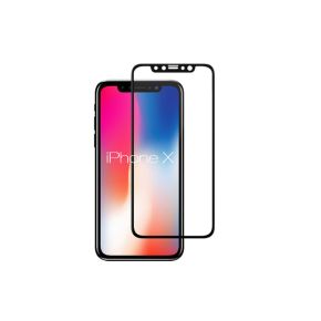 Apsauginis stiklas iPhone X [3D, juodas]