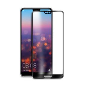 Apsauginis grūdintas stiklas Huawei P20 Lite (3D, juodas)