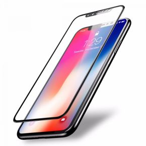 Apsauginis grūdintas stiklas Apple iPhone X (pilnai dengiantis, skaidrus)                           