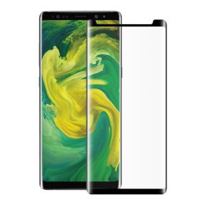 Apsauginis grūdintas stiklas Samsung Note 8 (3D, lipnūs kraštai, juodas)                            