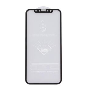 Apsauginis stiklas iPhone XS (drop glue, juodas)               