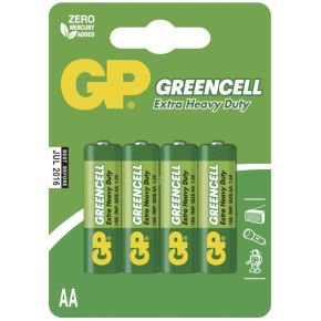 Elementai GP Greencell R6 (AA) 4vnt blister