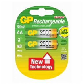 Įkraunami elementai GP NiMH LSD 2500 mAh (AA)