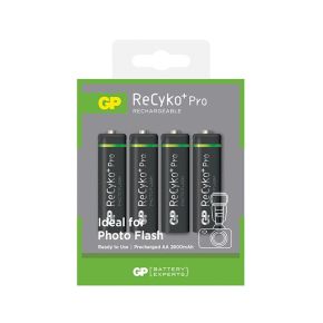 Įkraunami elementai GP Recyko+ Pro Photo flash 2600 mAh (AA)