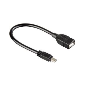 Adapteris Hama USB-mini-B (kištukas) - USB-A (lizdas) 0.1m