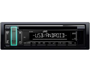 JVC, KD-T401 CD/USB MP3/WMA automagnetola su AUX įėjimu