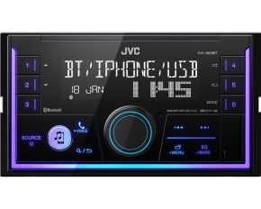 JVC, KW-X850BT 2-DIN USB MP3 magnetola su AUX ir Bluetooth