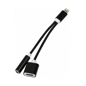 Adapteris laidas Apple iPhone Lightning - 3.5 mm Stereo +kroviklis Phone 7 / 7 Plus / 8 / 8 Plus / X