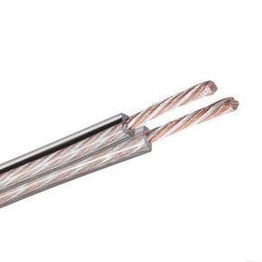 Garso kolonėlių laidas 2 x 2.50mm2, varinis OFC, skaidrus, 1m