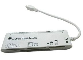 Kortelių skaitytuvas OTG 5 lizdai -> Micro USB