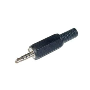 Kištukas 2.5mm 4 kontaktų kabeliui, plastikinis