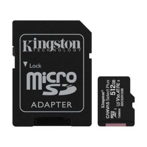 Atminties kortelė Kingston microSDXC 512GB UHS-I Class 10 A1 V10 + SD adapteris