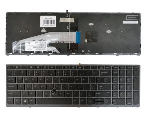 Klaviatūra HP ZBook 15 G3, G4, 17 G3, G4 (US) su pašvietimu