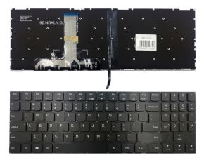 Klaviatūra Lenovo: Legion Y520, Y520-15Ikb, Y720-15Ikb, R720 R720-15Ikb su baltu pašvietimu
