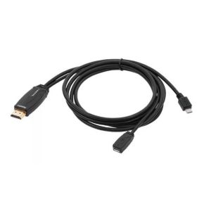 Kabelis MHL kištukas HDMI -> 2x micro USB 1.5 m