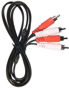 Jungiamasis laidas kabelis 2x RCA kištukas - 2x RCA kištukas 1.5m