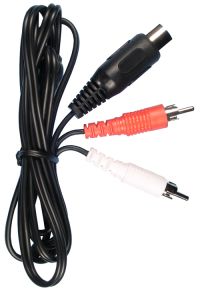 Jungiamasis laidas kabelis DIN 5pin kištukas - 2x RCA kištukas 1.5m