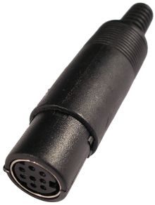 Lizdas DIN mini 8p /kabeliui/