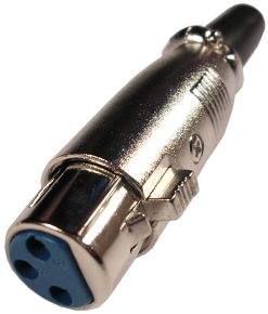 Lizdas mikrofonui XLR 3pin kabeliui