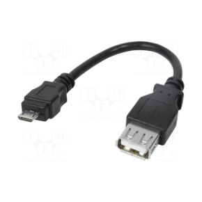 Adapteris Logilink USB 2.0 USB A lizdas - USB B micro kištukas 80mm AU0030