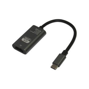 MHL adapteris HDMI lizdas - USB C (Type C) kištukas 0.1m