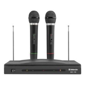  Belaidžiai mikrofonai Defender MIC 155 - 2 vnt.
