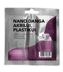 Nanodanga akrilui, plastikui. Vienkartinė pakuotė. (10/10 ml)