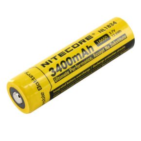 Įkraunami elementai Nitecore 18650 Li-ion 3.7V 3400mAh