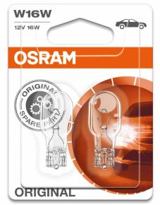 Osram, Lemputė,  W16W T15 16W 12V W2,1x9,5d skaidri, 2vnt blisteri