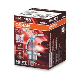 Osram lemputės Night Breaker Laser,+150%, H4, 60/55W,1vnt.64193NL