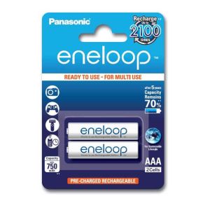 Įkraunami elementai Panasonic Eneloop HR03 750 mAh (AAA) 2vnt