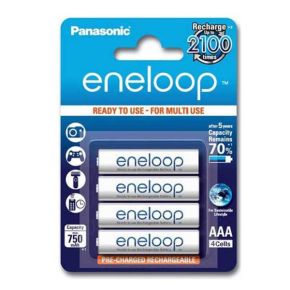 Įkraunami elementai Panasonic Eneloop HR03 750 mAh (AAA) 4vnt
