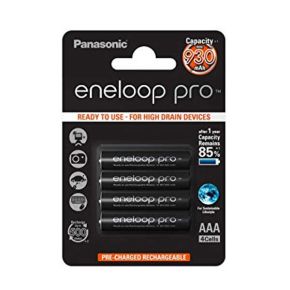 Įkraunami elementai Panasonic Eneloop Pro HR03 930 mAh (AAA) 4vnt