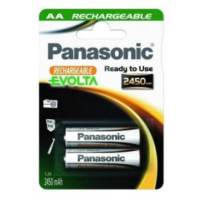 Įkraunami elementai Panasonic Evolta HR6 2450 mAh (AA)